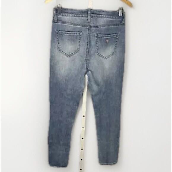 Guess Skinny Ankle Jeans Women’s Size 28 Classic Light Wash Logo Patch - Picture 3 of 8